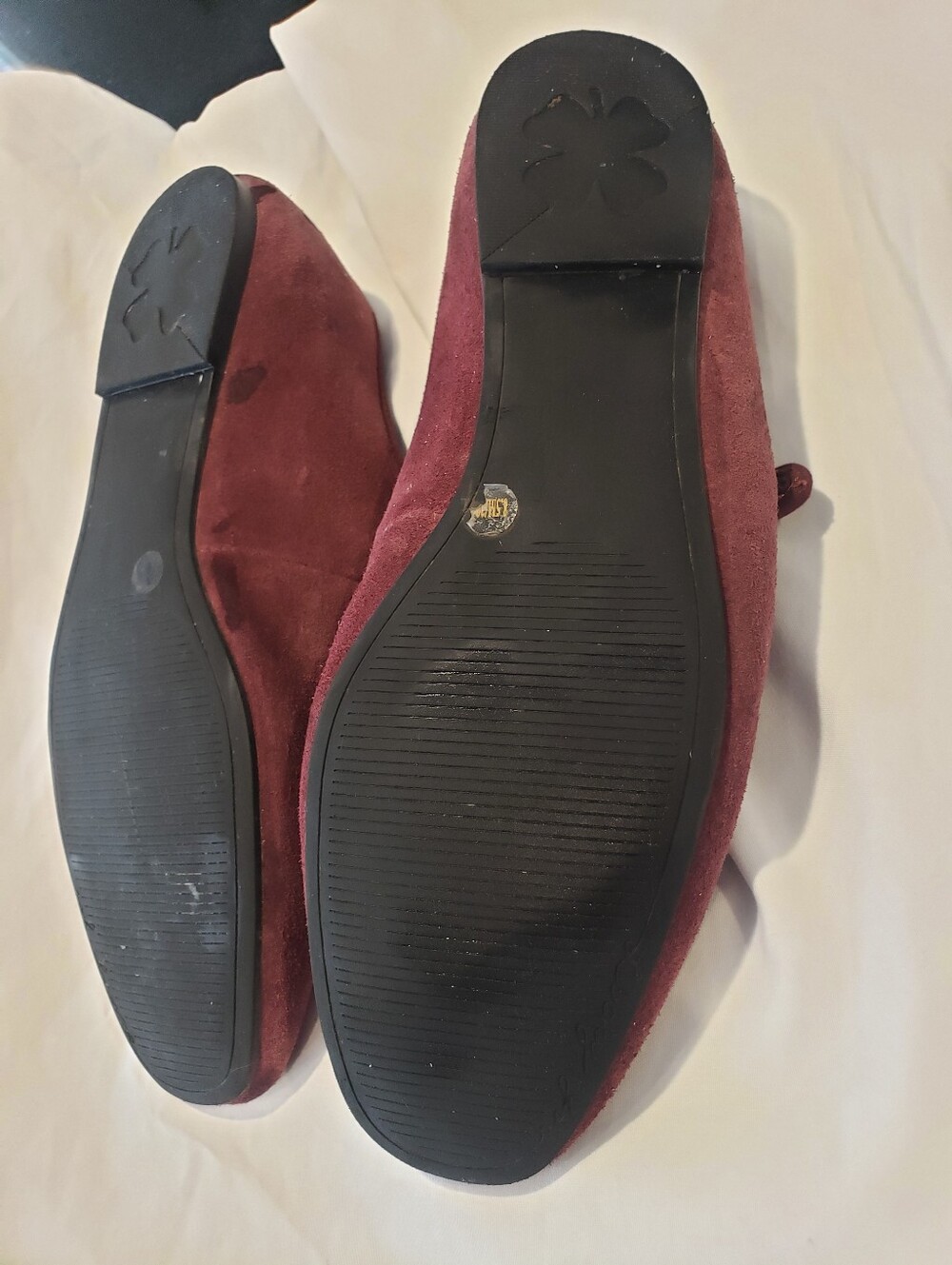 Lucky Brand Ortholite Burgundy Suede Mary Janes 8.5 - Picture 5 of 6